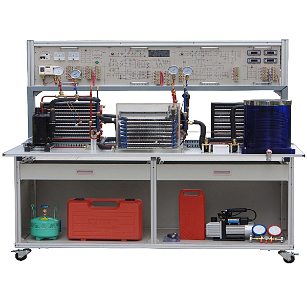 現代制冷與空調系統實訓臺(圖1) 現代制冷與空調系統實驗臺,車門中控門鎖實驗裝置